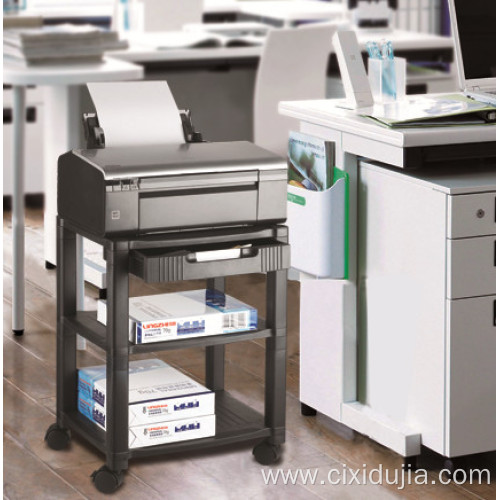 Height adjustable mobile printer cart